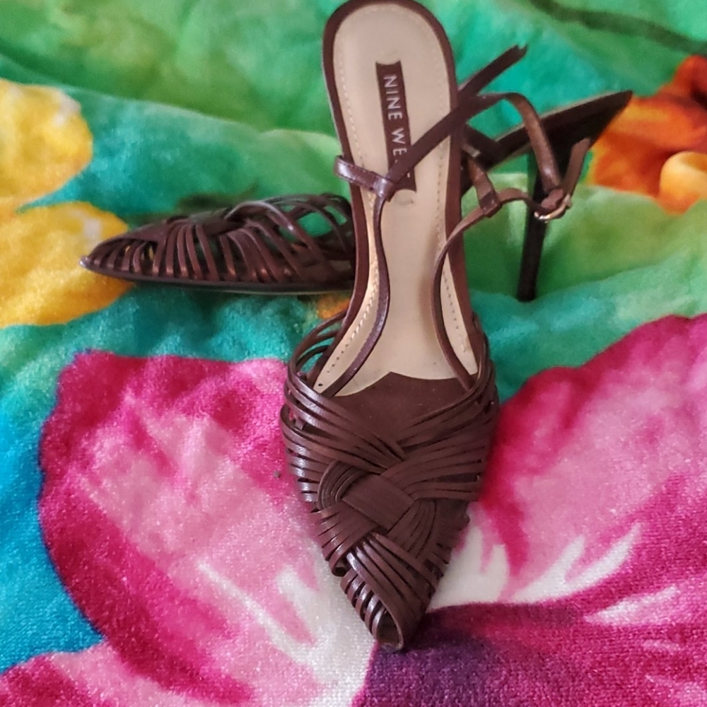 Nine West Strappy Slingback Heels